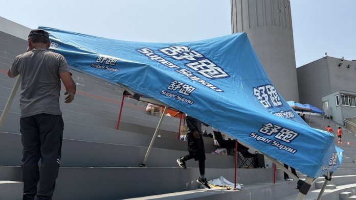 嘉縣攜手企業加設遮陽設施　完善全中運賽場遮陽與休息空間