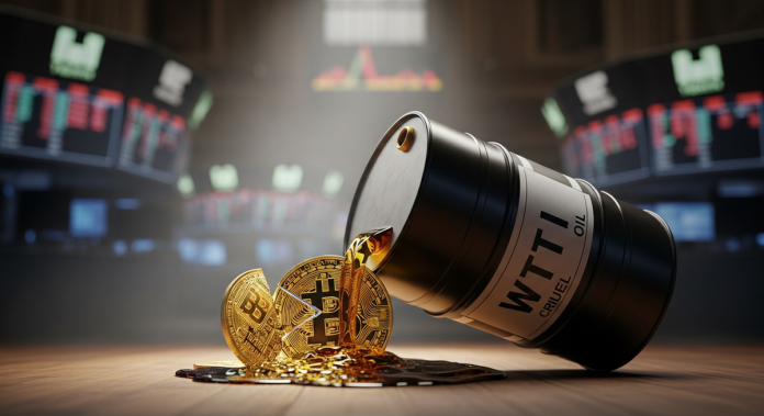 地緣政治緊張緩解 美油跌破94美元、比特幣漲破7.6萬美元