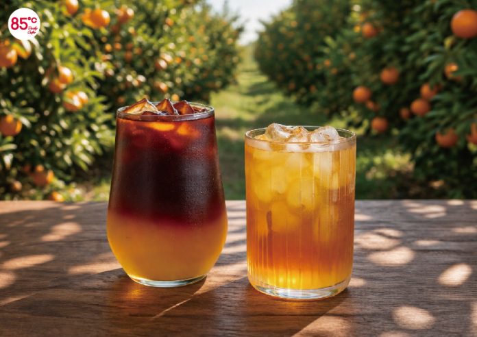 85℃椪柑新品登場！清爽雙飲迎初夏　用一杯「苦盡柑來」力挺全障運