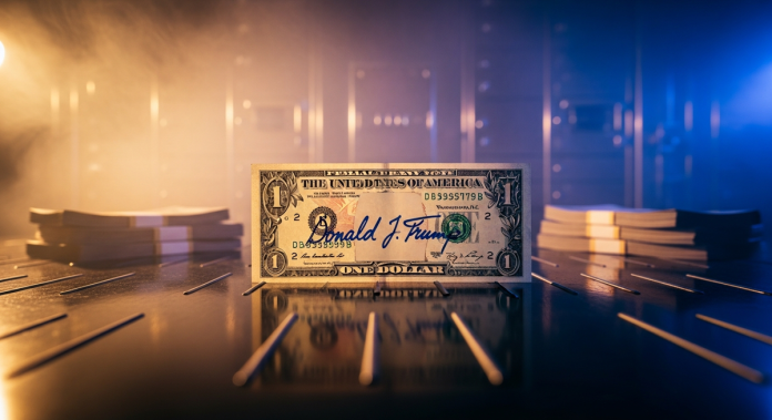 川普簽名將破天荒登上美元鈔票 創在任總統先例