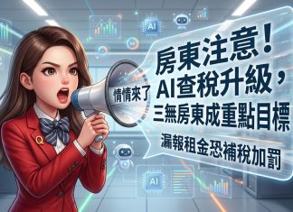 房東注意!AI查稅升級,三無房東成重點目標,漏報租金恐補稅加罰 房東注意!AI查稅升級,三無房東成重點目標,漏報租金恐補稅加罰