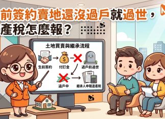 生前簽約賣地還沒過戶就過世,遺產稅怎麼報?國稅局:土地、債權、債務三筆一起算 生前簽約賣地還沒過戶就過世,遺產稅怎麼報?國稅局:土地、債權、債務三筆一起算
