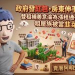 政府發紅包,房東伸手搶:雙租補美意淪為漲租通行證,租屋族被當韭菜割 政府發紅包,房東伸手搶:雙租補美意淪為漲租通行證,租屋族被當韭菜割