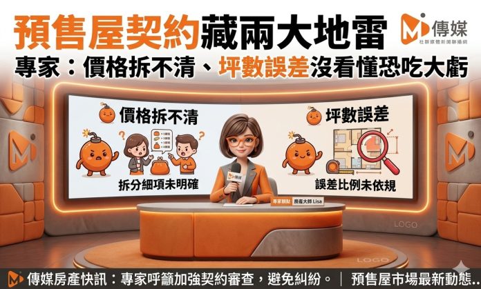 預售屋契約藏兩大地雷 專家：價格拆不清、坪數誤差沒看懂恐吃大虧