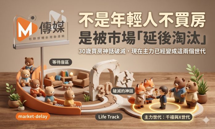 不是年輕人不買房，是被市場「延後淘汰」？30歲買房神話破滅，現在主力已經變成這兩個世代