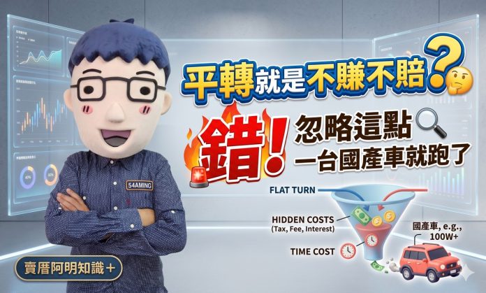 平轉就是不賺不賠？錯，忽略這點一台國產車就跑了