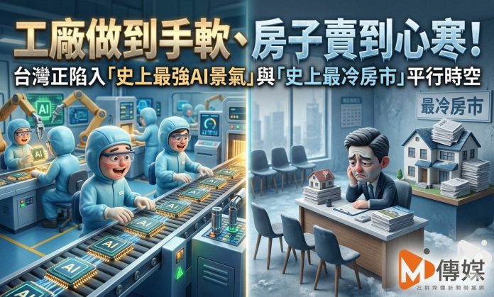 工廠做到手軟、房子賣到心寒！台灣正陷入「史上最強AI景氣」與「史上最冷房市」的平行時空