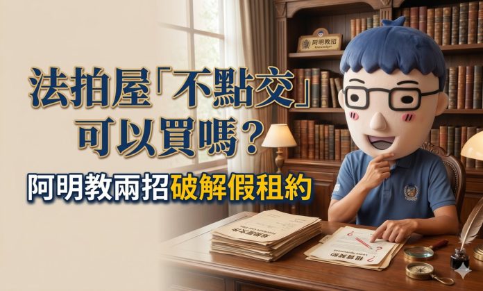 法拍屋「不點交」可以買嗎？阿明教兩招破解假租約