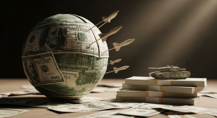 戰火頻仍局勢緊繃 全球軍費 2025 年飆破 2.8 兆美元