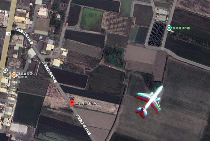 彰化二林驚現幽靈飛機！Google Maps 衛星殘影引發都市傳說