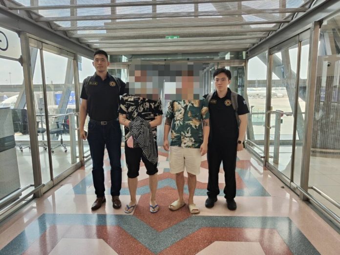 蔣姓、黃姓通緝犯泰國落網　押解回台展現跨境執法威力