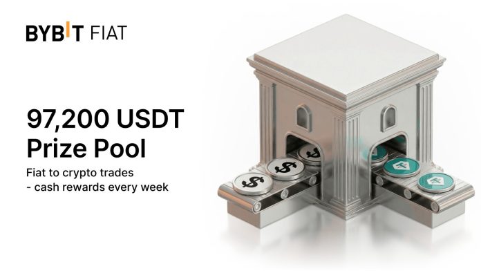 Bybit推出法幣兌加密貨幣狂歡活動：新用戶每週可瓜分97200 USDT獎池