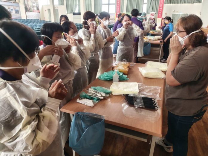 防疫實戰演練！中彰榮家強化隔離防護教育訓練