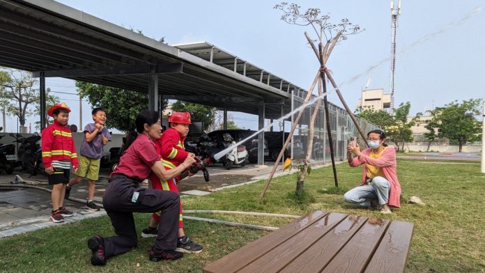 彌陀消防進駐壽齡國小 傳授小小防災必修課