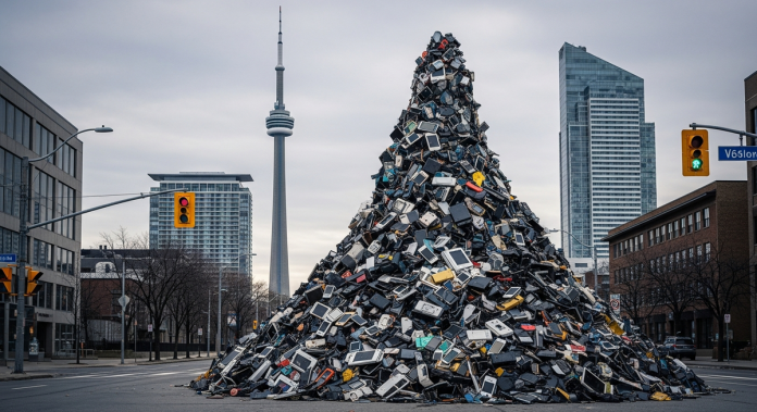 智慧型手機壽命僅四年 加拿大電子垃圾恐堆滿國家電視塔18次