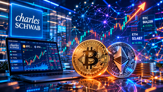 加密圈重磅！嘉信理財開通比特幣乙太幣交易 對Robinhood下戰帖