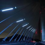 淡江大橋通車倒數 燈光測試打造安全與美學 淡江大橋通車倒數 燈光測試打造安全與美學