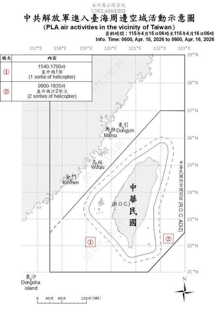 共機艦持續擾台未歇　11架次海空兵力逼近台海周邊