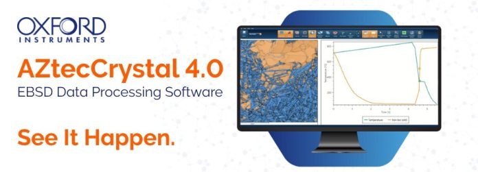 牛津儀器推出AZtecCrystal 4.0，推動EBSD數據分析進步