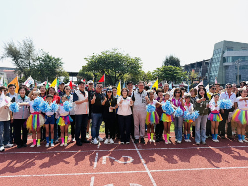 屏東縣光華國小全新PU跑道繽紛落成  守護學子奔馳夢想