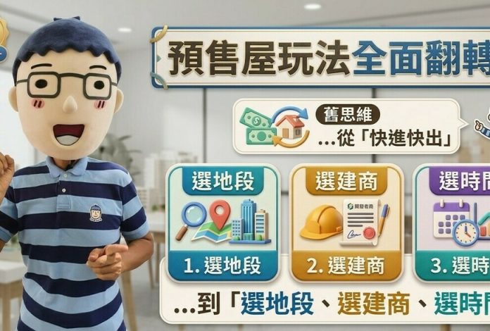 預售屋玩法全面翻轉！從「快進快出」到「選地段、選建商、選時間」