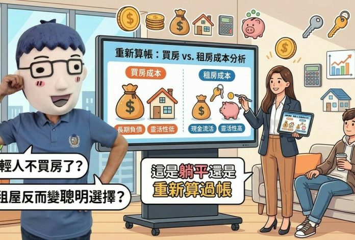 年輕人不買房了？租屋反而變聰明選擇？專家：這不是躺平，是重新算過帳