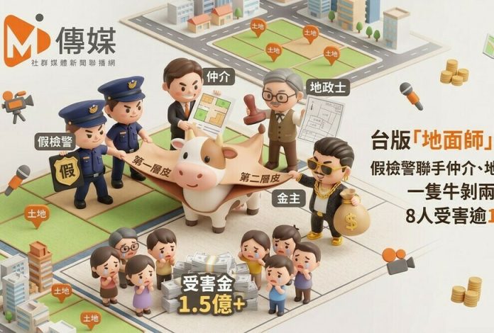 台版「地面師」再進化！假檢警聯手仲介、地政士、金主，一隻牛剝兩層皮，8人受害逾1.5億