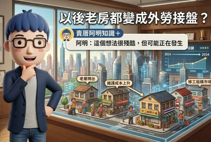 以後老房都變成外勞接盤？阿明：這個想法很殘酷，但可能正在發生