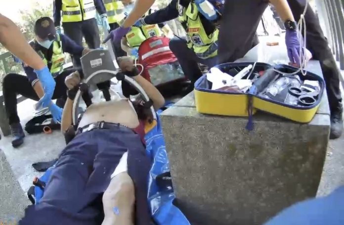 70歲男登山突倒地OHCA 　彰投12名救護人員聯手搶命！