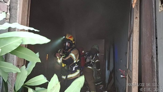 快訊／台南中西區平房火警！惡火狂燒　滅火後驚見女焦屍…疑偷住流浪漢