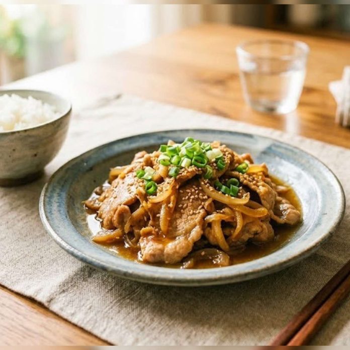 梅花豬入菜香氣滿滿！簡單自製「薑燒豬肉」3步就上桌