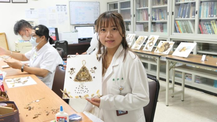 過期中藥材變藝術品！北港媽祖醫院推「中醫藥畫」環保又療癒