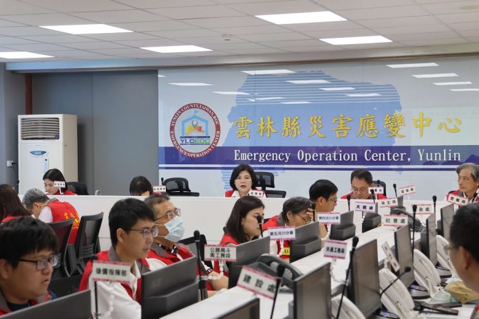 巴威颱風逼近雲林　張麗善下令提升一級應變全面防災