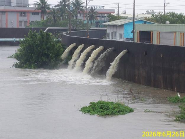 台南67座抽水站全力運轉　1900萬噸抽水量成功擋下豪雨衝擊