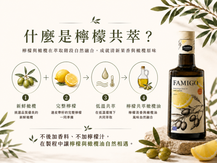 不是檸檬汁加橄欖油！  FAMIGO法米戈 推出共萃工藝橄欖油搶攻高端風味油市場