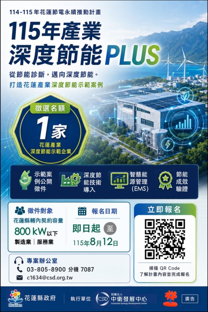 真正決定花蓮未來競爭力的　不是節電而是企業開始學會管理能源