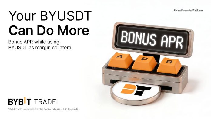 BYUSDT現可在Bybit TradFi上用作保證金抵押資產，解鎖雙重收益潛力