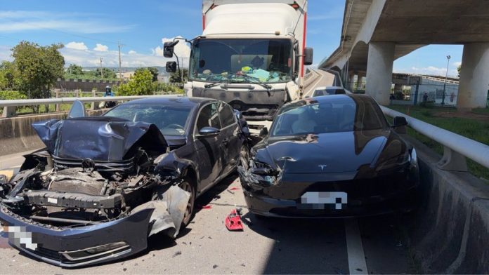 台中龍井5車事故釀6人受傷　向上路八段一度影響交通全數送醫