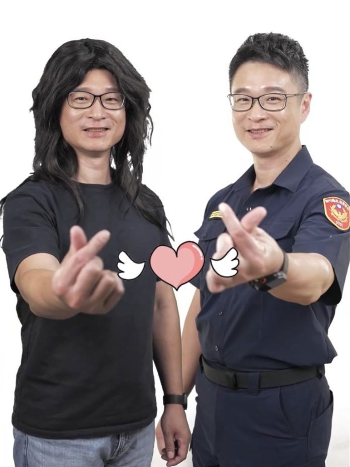 撩下去！新竹縣警局長男扮女裝拍反詐片　揭開愛情騙局真相