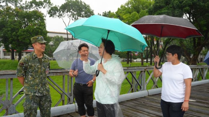 巴威颱風挾豪雨襲台中！何欣純視察太平滯洪池　籲強化防洪整備提升城市韌性