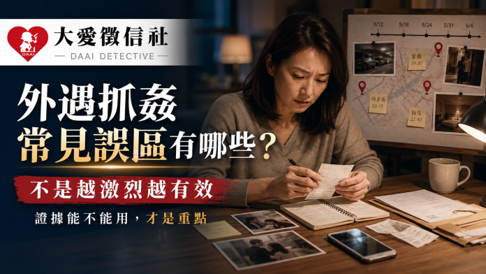 外遇抓姦常見誤區有哪些？不是越激烈越有效，證據能不能用才是重點