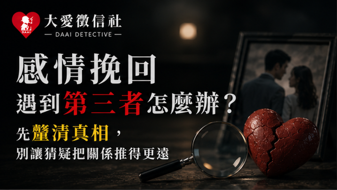感情挽回遇到第三者怎麼辦？先釐清真相，別讓猜疑把關係推得更遠