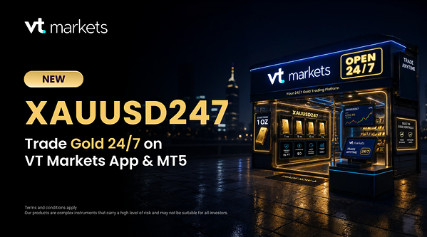 VT Markets 推出 XAUUSD247 重新定義黃金交易時間