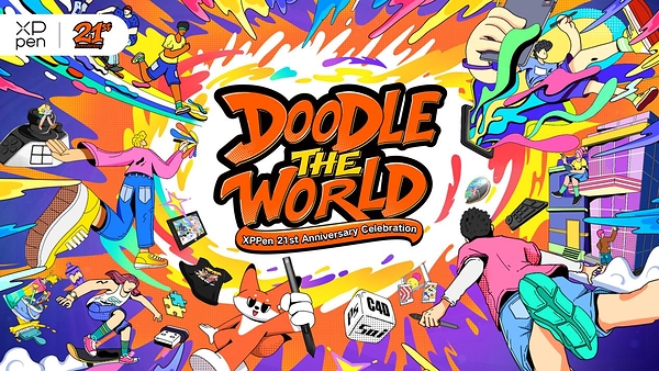 XPPen成立21周年 以「DOODLE THE WORLD」主題活動打破創意邊界