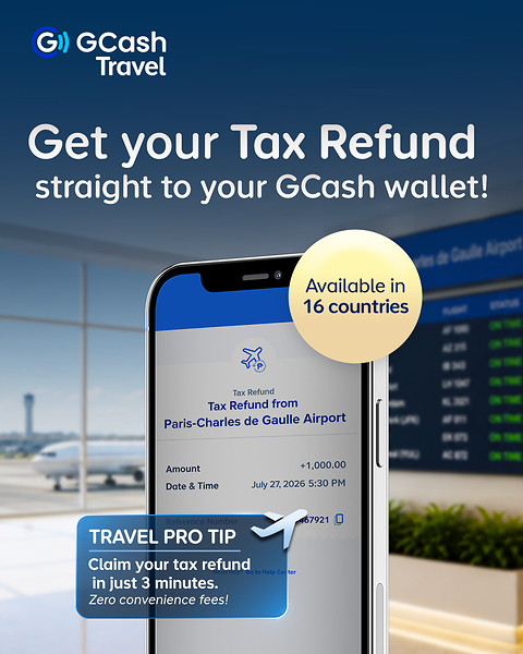 GCash助力用戶在16個國家享受即時數字退稅服務