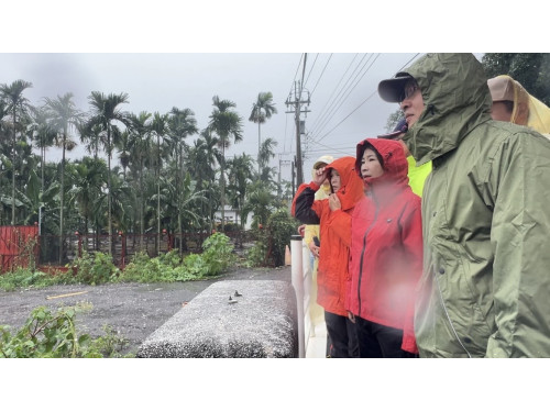 低壓帶及西南風帶來強降雨  周春米視察南州、東港、佳冬治水建設