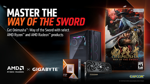 技嘉攜手 AMD 推出《鬼武者 WAY OF THE SWORD》遊戲套裝