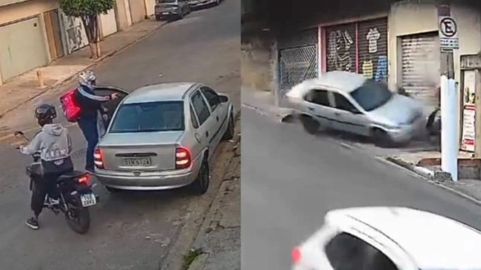 影／被搶後火大反擊！巴西男遭持槍搶劫不甘心　開車追上撞死2搶匪