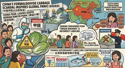 中國甲醛大白菜風波延燒韓國 台灣引發產地標示與食安疑慮