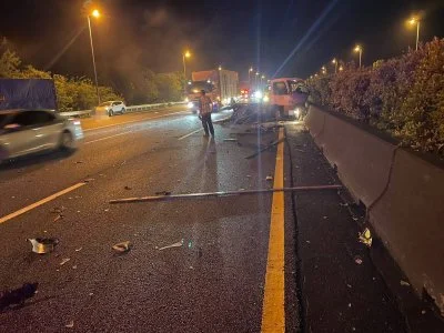國道3號竹山路段死亡車禍！　小貨車與3車相撞駕駛傷重不治